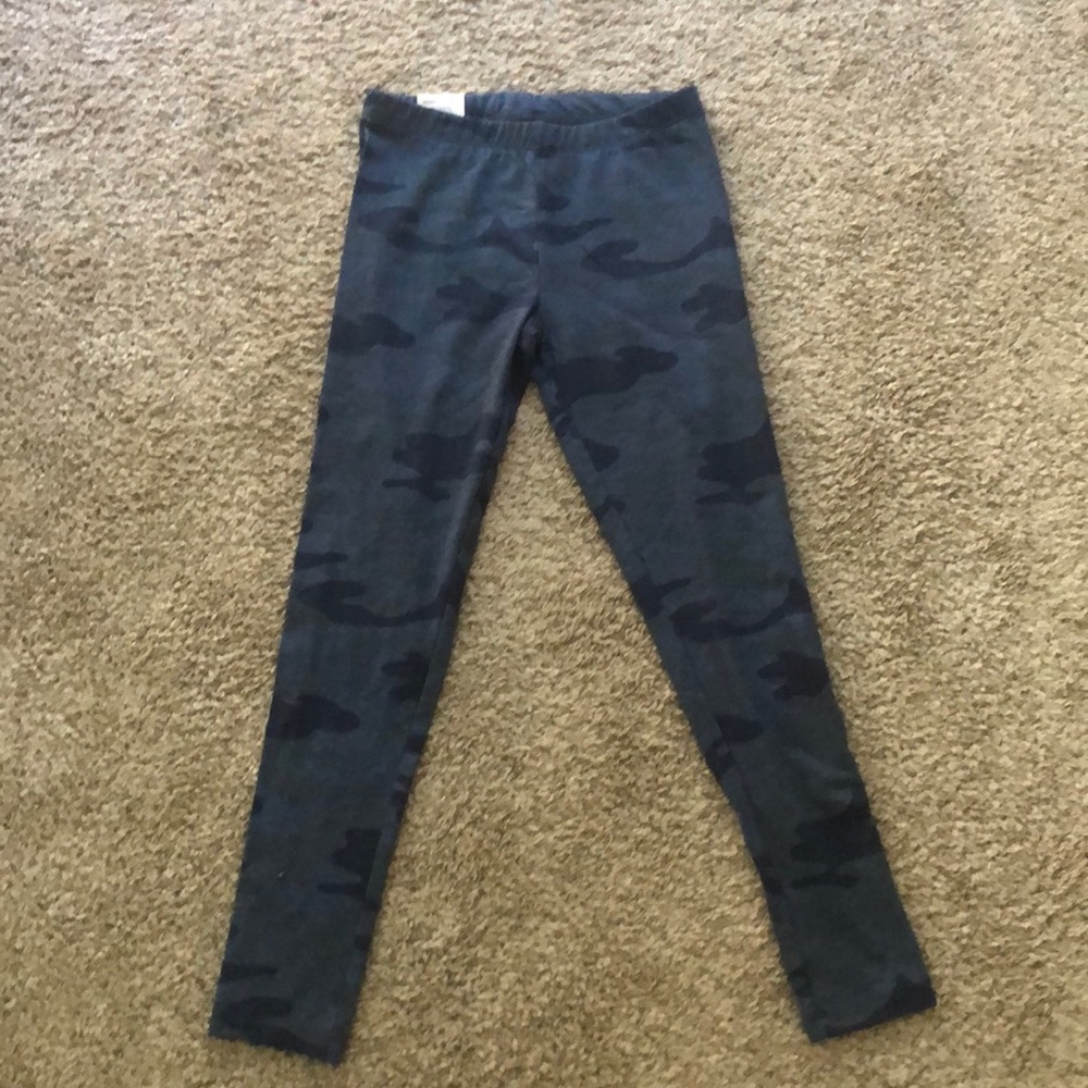 Blue Camo Leggings